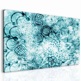 Obraz Chladná mandala Velikost (šířka x výška): 150x100 cm