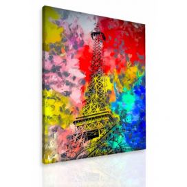 Obraz Eiffelova věž v barvách Velikost (šířka x výška): 80x120 cm