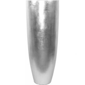 Stříbrná vysoká váza 101640 Mdum