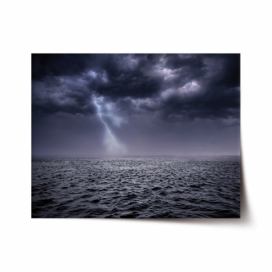 Plakát SABLIO - Bouře nad mořem 60x40 cm