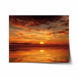 Plakát SABLIO - Oranžové slunce 60x40 cm