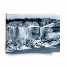 Obraz SABLIO - Černobílý vodopád 150x110 cm