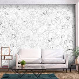 Murando DeLuxe Tapeta bílé ornamenty Velikost (šířka x výška): 300x210 cm
