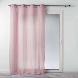 Douceur d\'intérieur Hotová záclona s kroužky, 140 x 240 cm, růžová