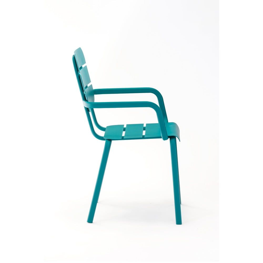 Modré kovové zahradní židle v sadě 4 ks Alicante – Ezeis - Bonami.cz