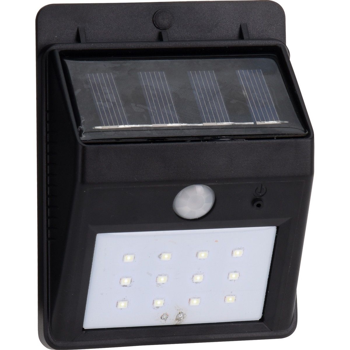 Venkovní nástěnné solární svítidlo se senzorem černá, 12,5 cm - 4home.cz