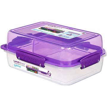 Sistema Lunch Stack Rectangle To Go Purple Online 1.8L  (4) - alza.cz