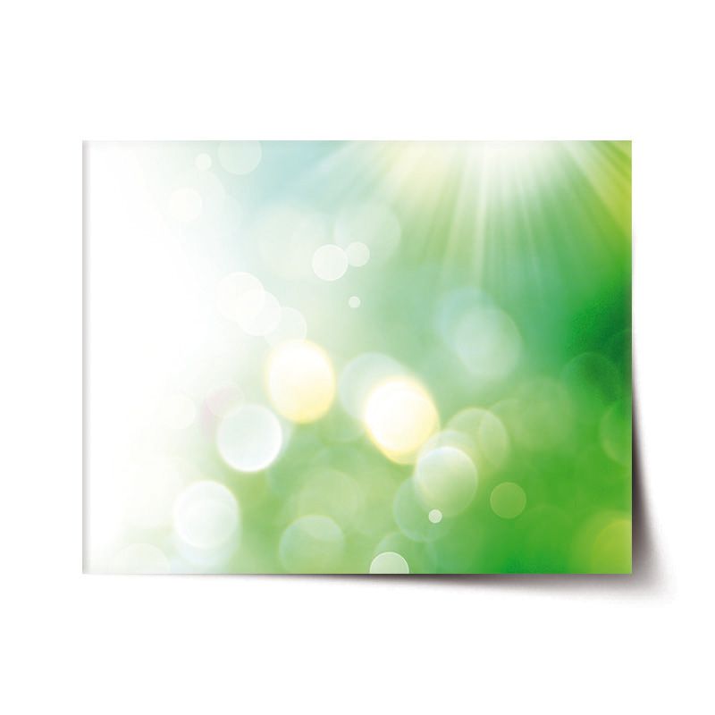 Plakát SABLIO - Zelená abstrakce 60x40 cm - E-shop Sablo s.r.o.