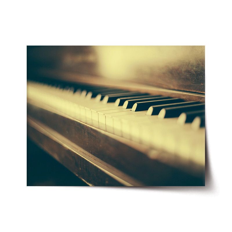 Plakát SABLIO - Klávesy klavíru 60x40 cm - E-shop Sablo s.r.o.