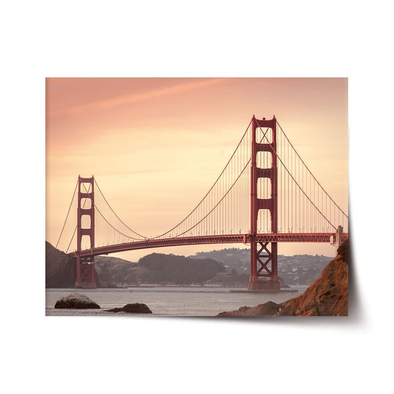 Plakát SABLIO - Golden Gate 2 60x40 cm - E-shop Sablo s.r.o.