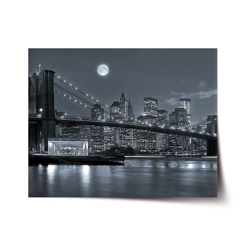 Plakát SABLIO - Noční New York 2 60x40 cm - E-shop Sablo s.r.o.