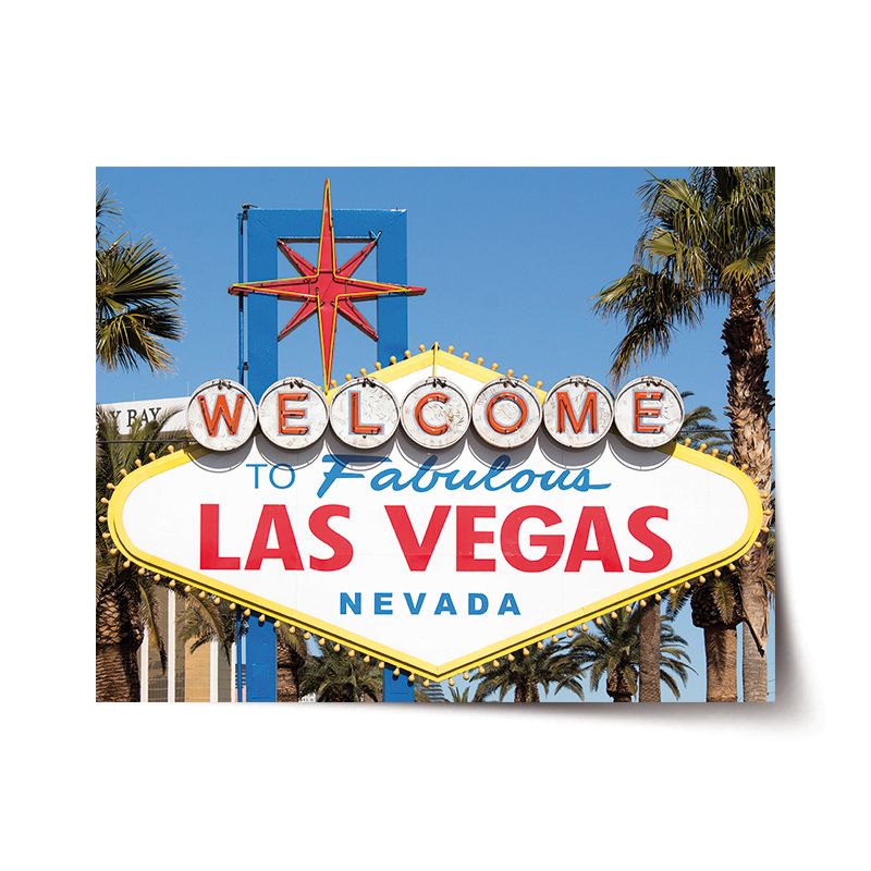 Plakát SABLIO - Welcome to Las Vegas 60x40 cm - E-shop Sablo s.r.o.