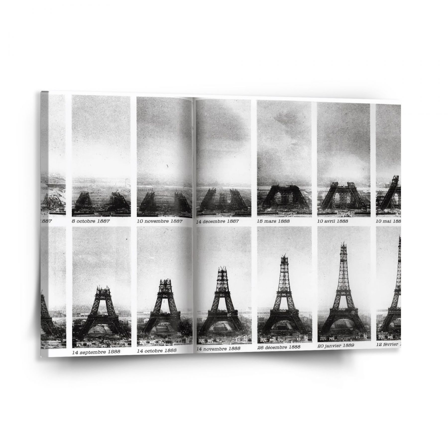 Obraz SABLIO - Eiffelova věž stavba 150x110 cm - E-shop Sablo s.r.o.