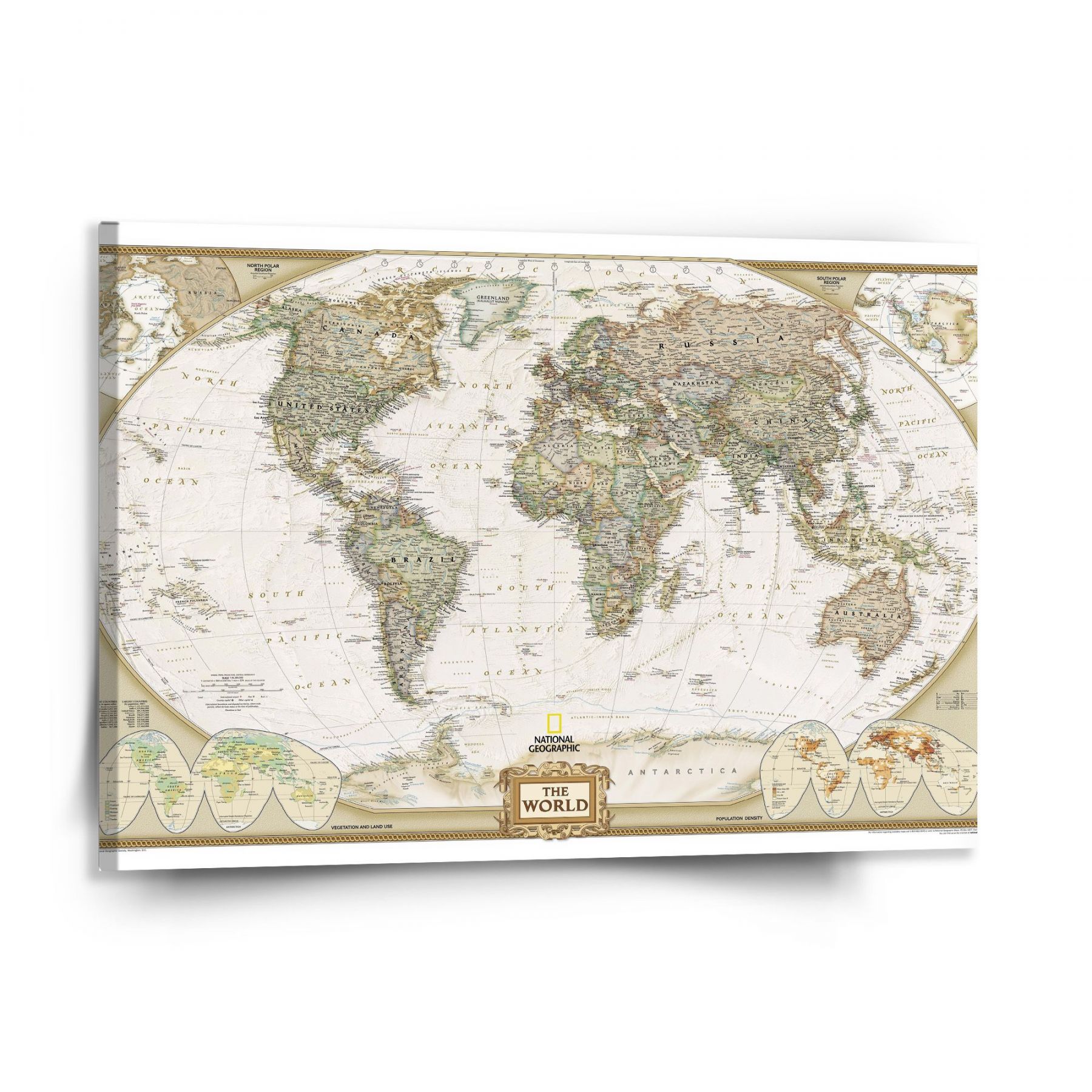 Obraz SABLIO - Mapa světa 150x110 cm - E-shop Sablo s.r.o.