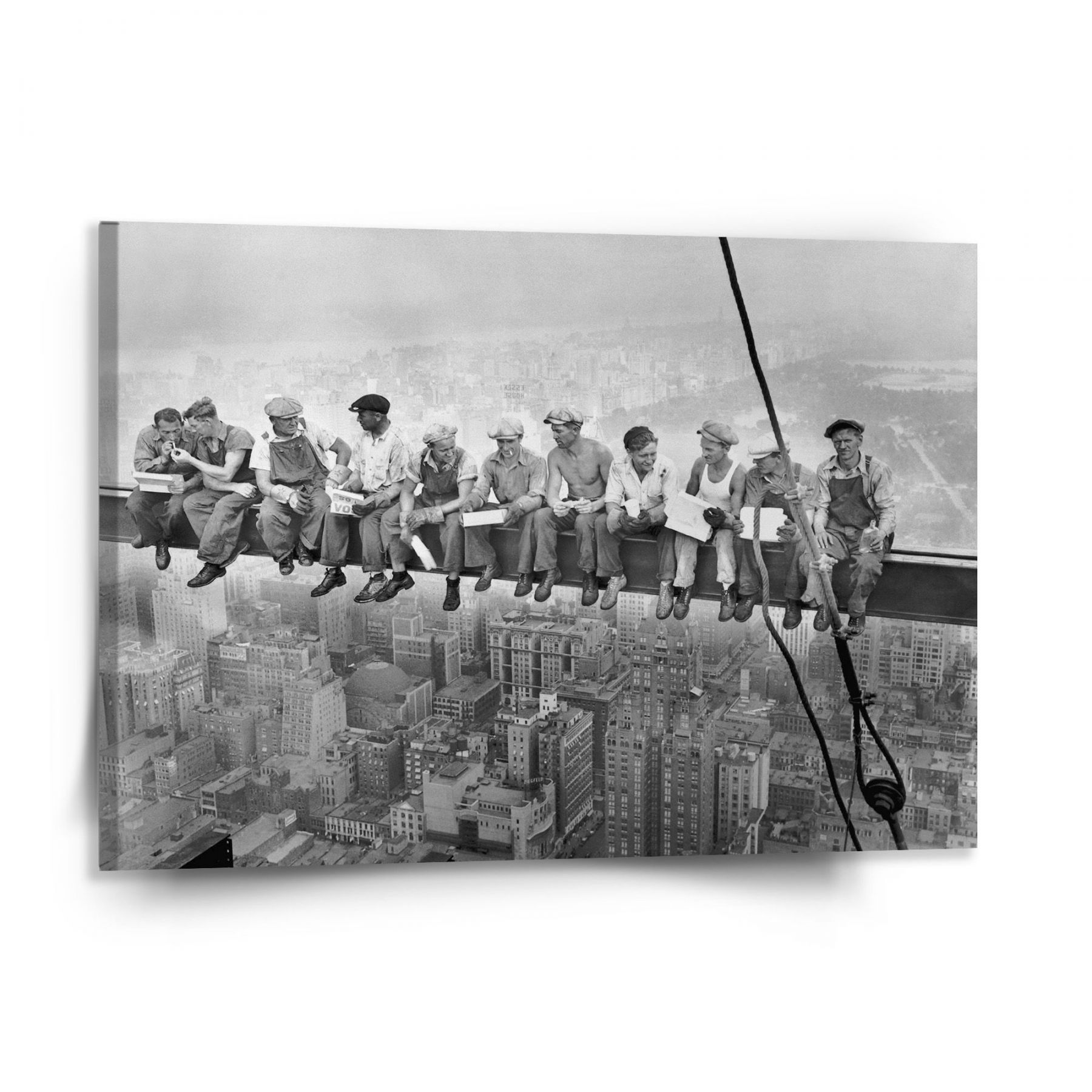 Obraz SABLIO - Zedníci na traverze 150x110 cm - E-shop Sablo s.r.o.