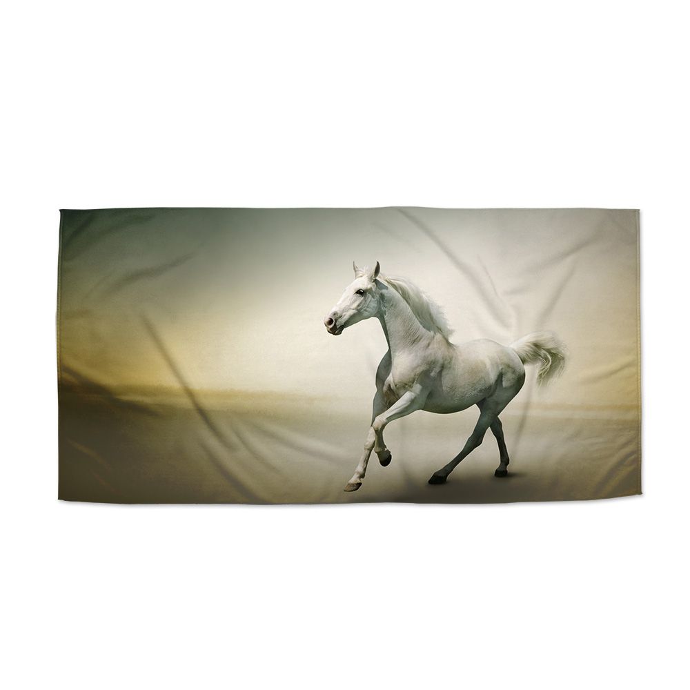 Ručník SABLIO - Bílý kůň 2 50x100 cm - E-shop Sablo s.r.o.