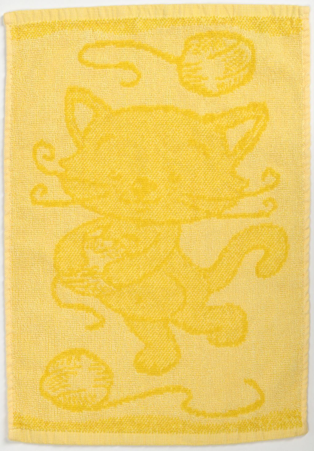 Dětský ručník BEBÉ kočička žlutý 30x50 cm - Výprodej Povlečení