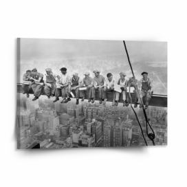 Obraz SABLIO - Zedníci na traverze 150x110 cm