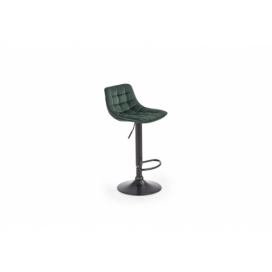 H95 Barová židle tmavě zelená