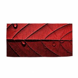 Ručník SABLIO - Červený list 50x100 cm