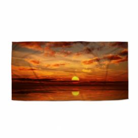 Ručník SABLIO - Oranžové slunce 70x140 cm