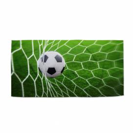 Ručník SABLIO - Fotbalový míč v bráně 50x100 cm