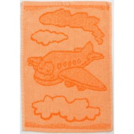 Dětský ručník Plane orange 30x50 cm