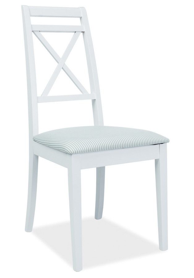 Casarredo Jídelní čalouněná židle PC-SC bílá/bílo-zelená - ATAN Nábytek