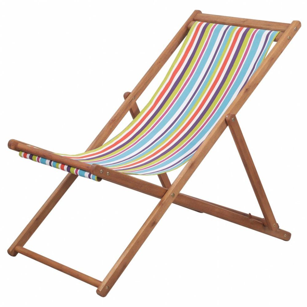 Skládací plážová židle látková Vícebarevné - DEKORHOME.CZ