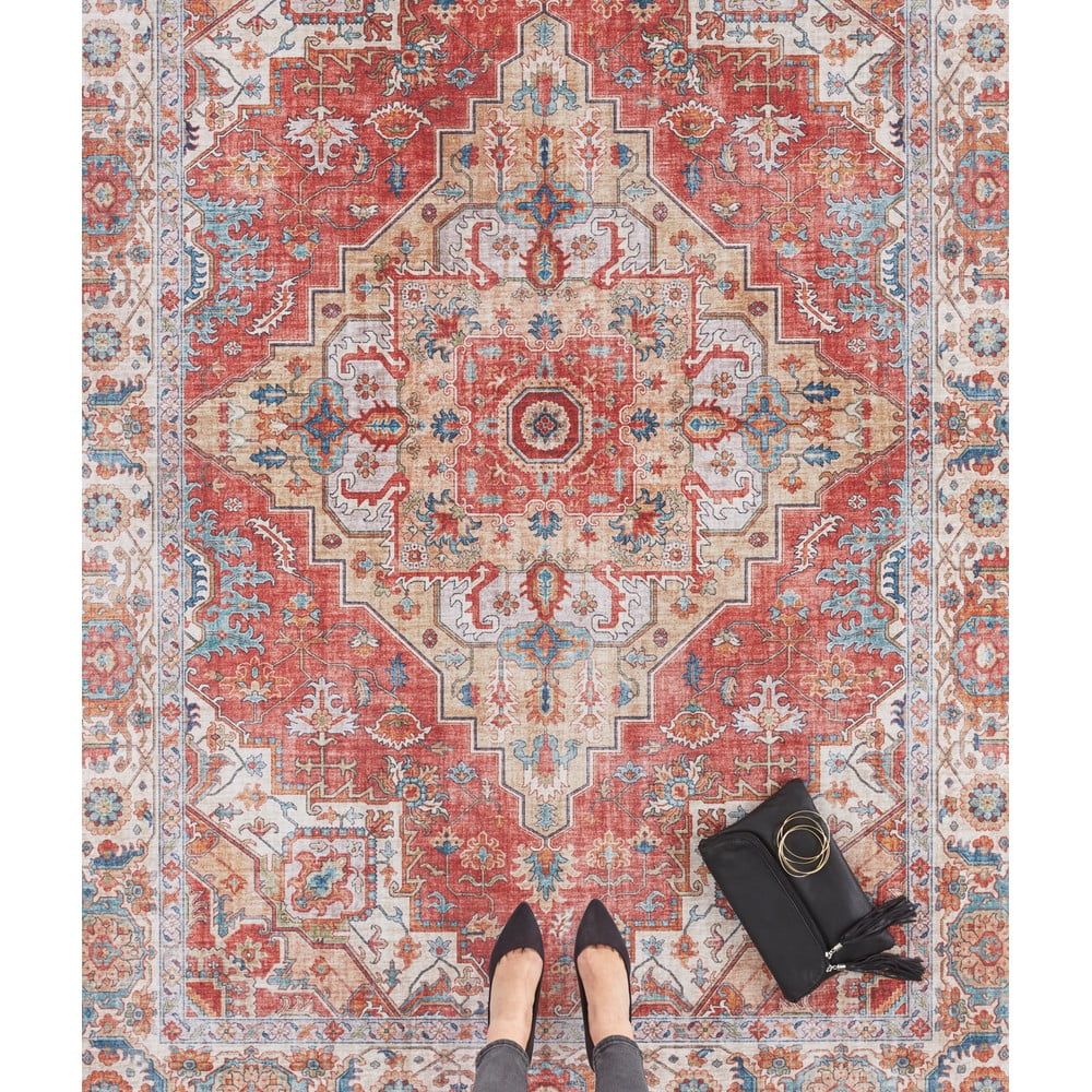 Cihlově červený koberec Nouristan Sylla, 160 x 230 cm - Bonami.cz