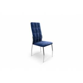 židle čalouněné K416 tmavě modrý