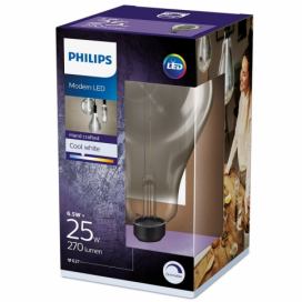 Philips 8718696815106 Vintage LED žárovka E27 A160 6,5W 270lm 4000K stmívatelná, smokyD Denní bílá