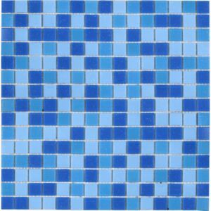 Skleněná mozaika Premium Mosaic modrá 33x33 cm mat MOS20MIX1HM - Favi.cz