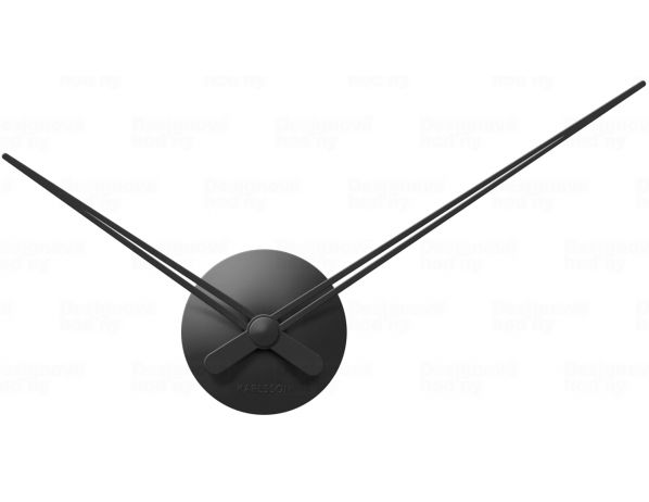 Designové nástěnné hodiny 5838BK Karlsson black 44cm - FORLIVING