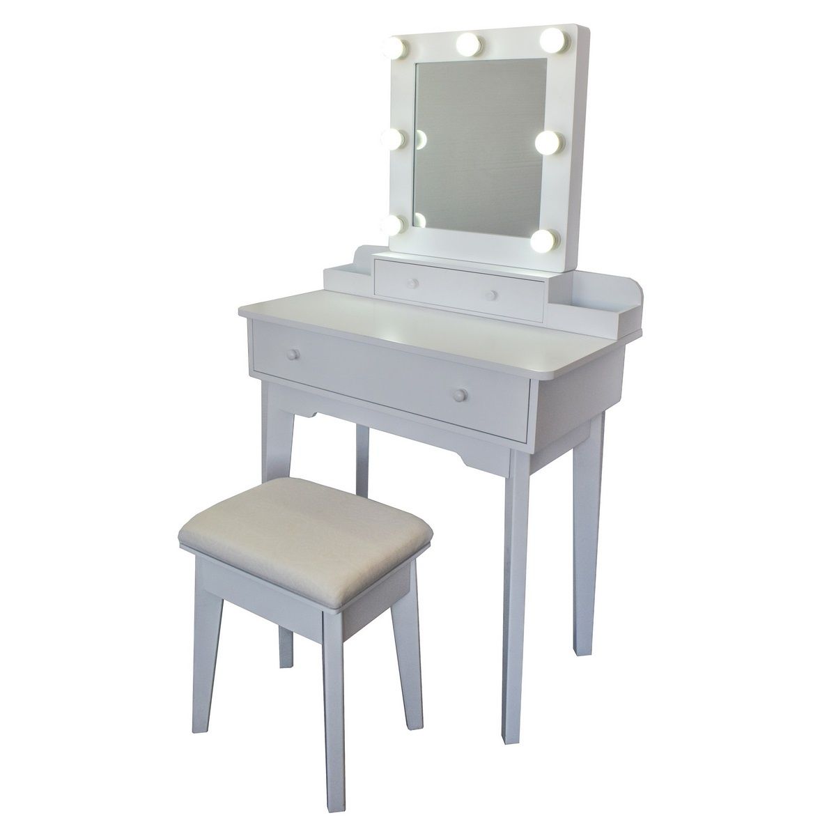 Kosmetický stolek se zrcadlem Vanessa, 75 x 40 x 130 cm - 4home.cz