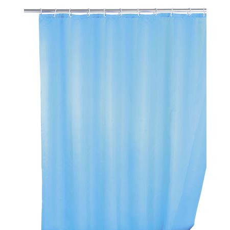 Sprchový závěs, textilní, světle modrý, 180 x 200 cm, WENKO - EDAXO.CZ s.r.o.