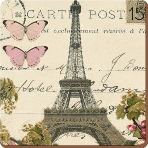 Creative Tops Everyday Home Paris Postcard Korkové podložky pod skleničky 10,5 x 10,5 cm - Favi.cz