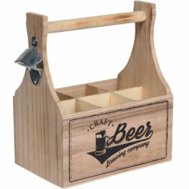 Home Styling Collection Pivní box, 6 lahví piva, dřevěné pivo, téma piva