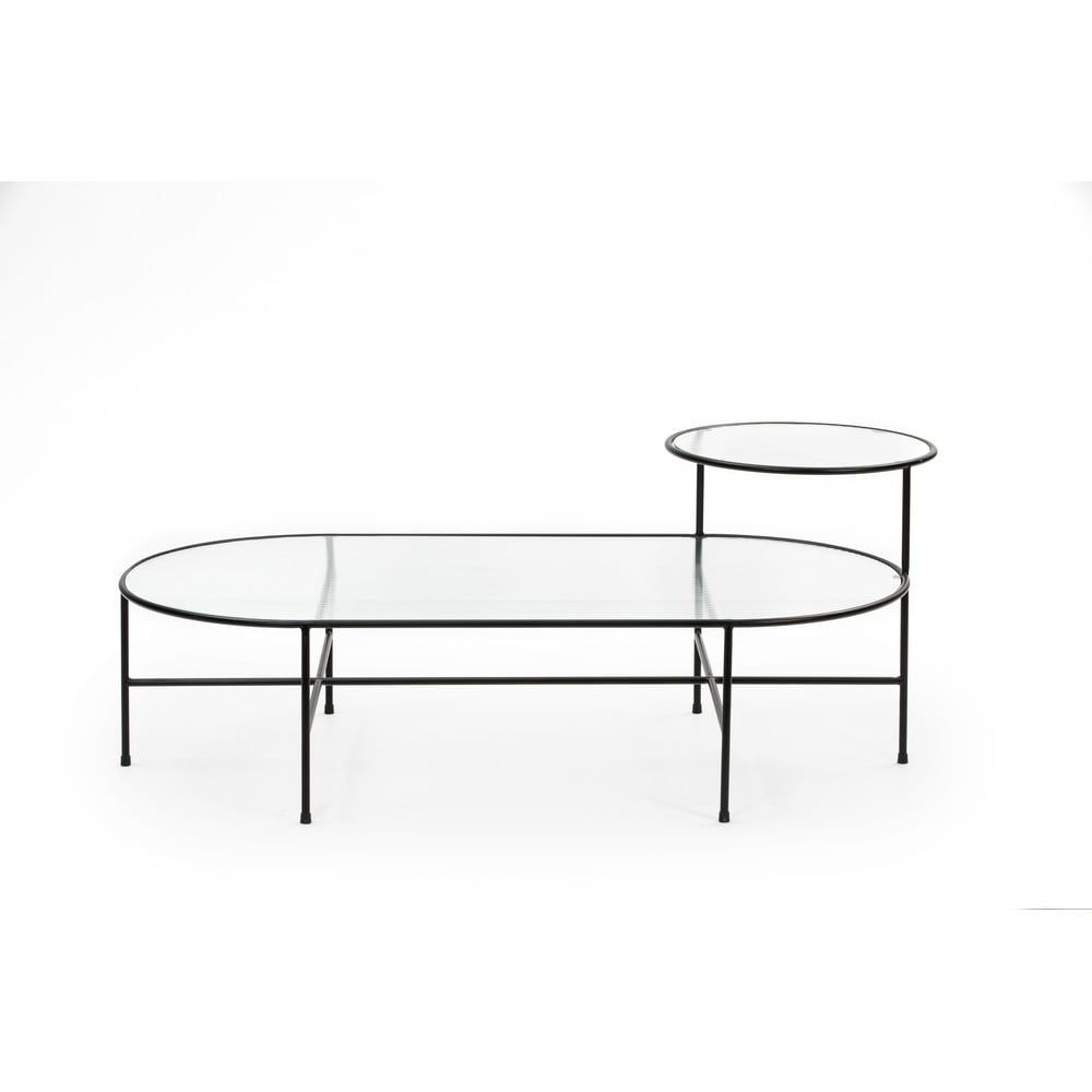 Černý kovový konferenční stolek Teulat Nix 120 x 60 cm - Bonami.cz