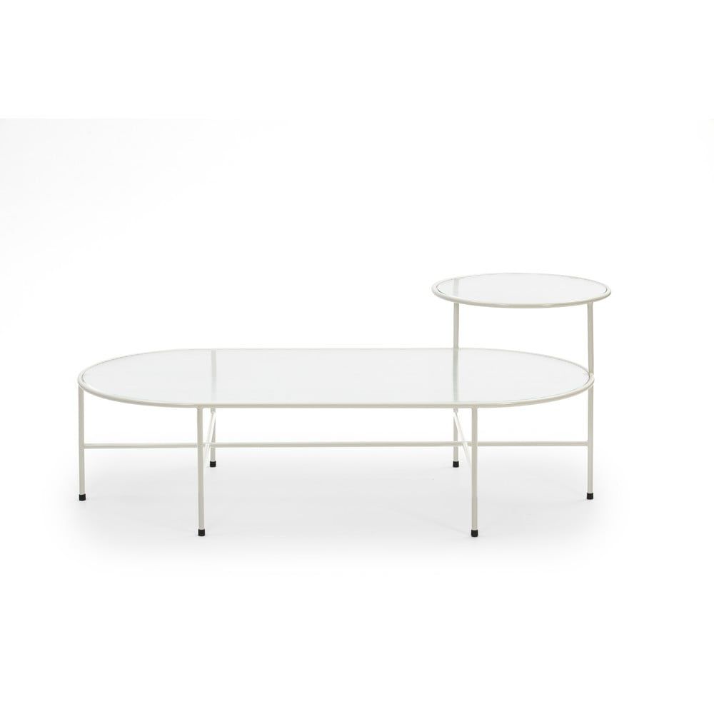 Krémově bílý kovový konferenční stolek Teulat Nix 120 x 60 cm - Bonami.cz