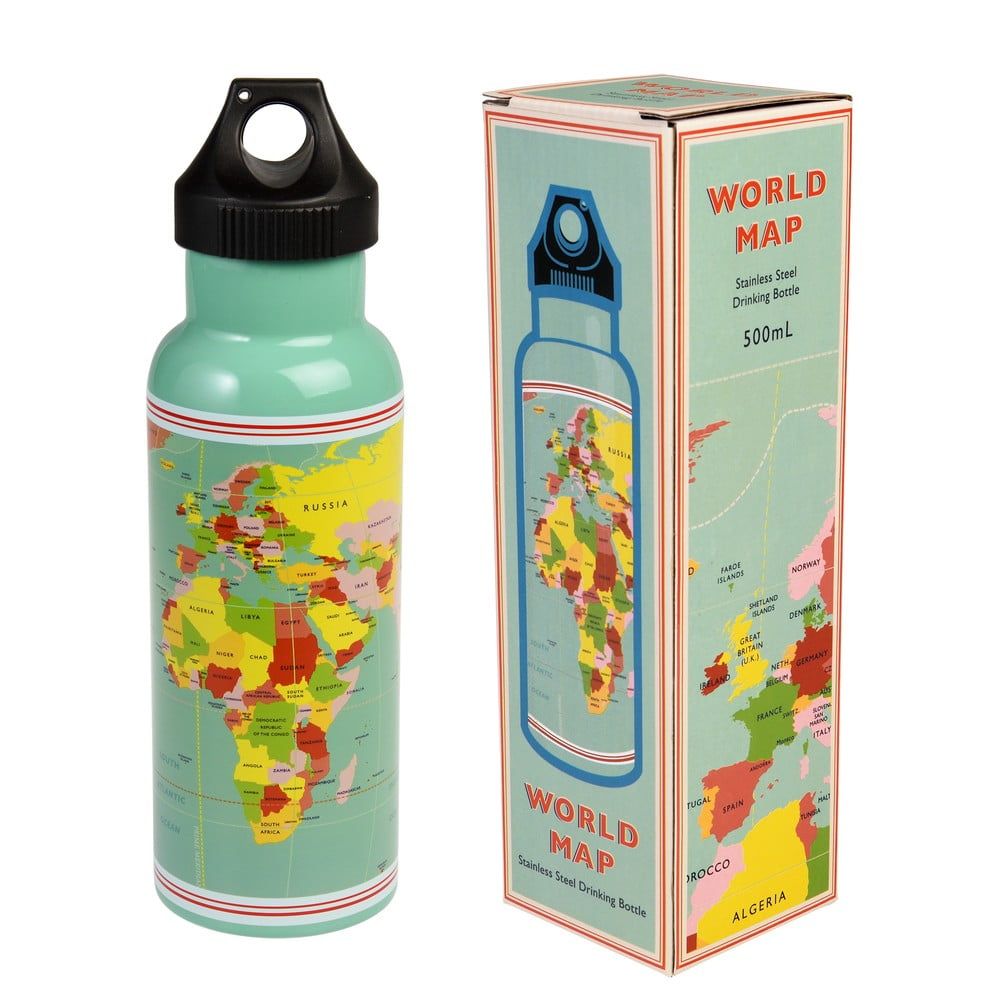 Cestovní láhev z nerezové oceli Rex London World Map - Bonami.cz