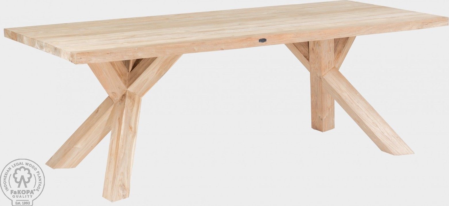 FaKOPA Masivní dřevěný stůl z recyklovaného teaku Vanesa Mdum - M DUM.cz