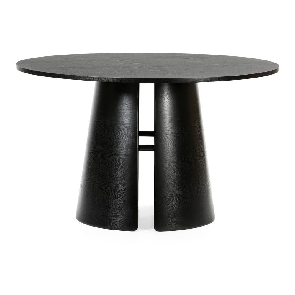 Černý kulatý jídelní stůl Teulat Cep, ø 137 cm - Bonami.cz