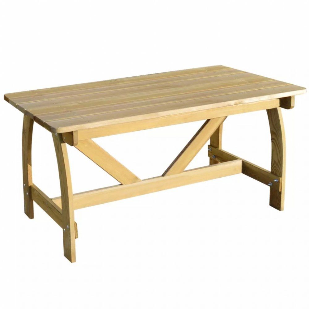 Zahradní stůl z borovicového dřeva 150x74 cm - DEKORHOME.CZ