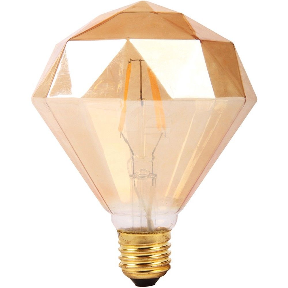 DekorStyle Žárovka LED teplá- dekorativní tvar diamantu - Houseland.cz