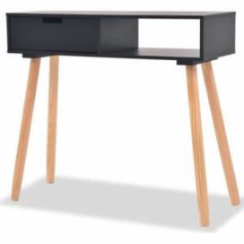 Odkládací stolek Moor - 80x30x72 cm | černý