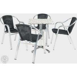FaKOPA Venkovní set 4x židle   stolek vhodné pro hotely Encarnición Mdum