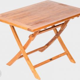 FaKOPA Skládací dřevěný stůl z teaku Chelsea Mdum
