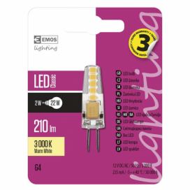Emos ZQ8620 LED žárovka 1x2W | G4 | 210lm | 3000K - teplá bílá