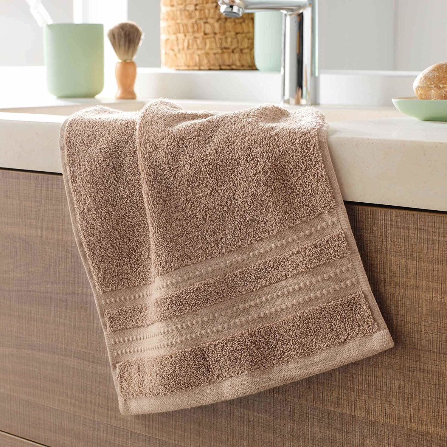 Douceur d\'intérieur Koupelnový ručník na ruce EXCELENCE, 30 x 50 cm, taupe barva - EMAKO.CZ s.r.o.